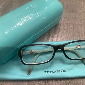 Tiffany & CO Authentic TF2061 8134 tortoise/blue reading glasses frame Italy